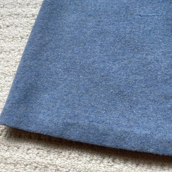 Jacob Vintage Blue Wool Wrap Skirt Size 3 - Picture 4 of 12